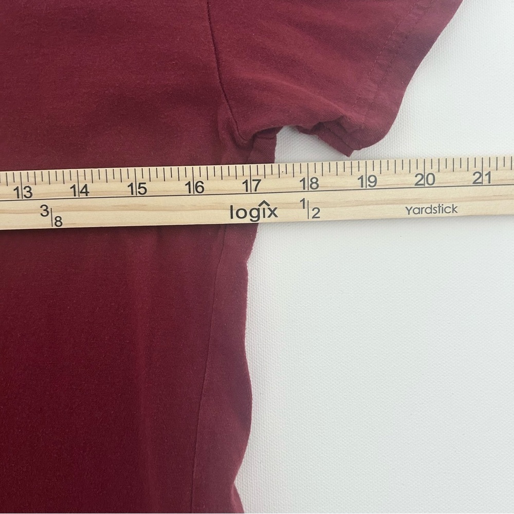 Klagenfurt EC KAC Austrian Hockey Graphic Short Sl Tee Shirt Burgundy Size Small - Picture 5 of 7